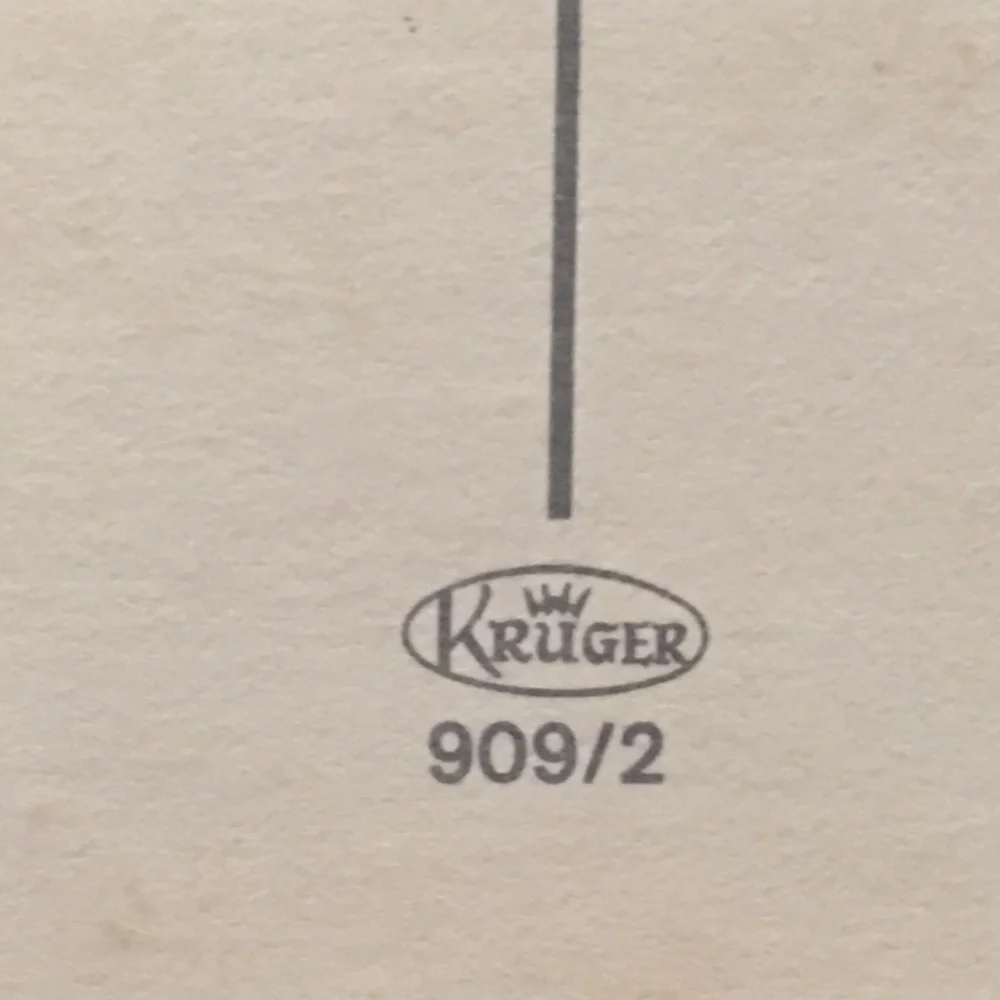 Vintage 60s Kruger Made in Germany postcard